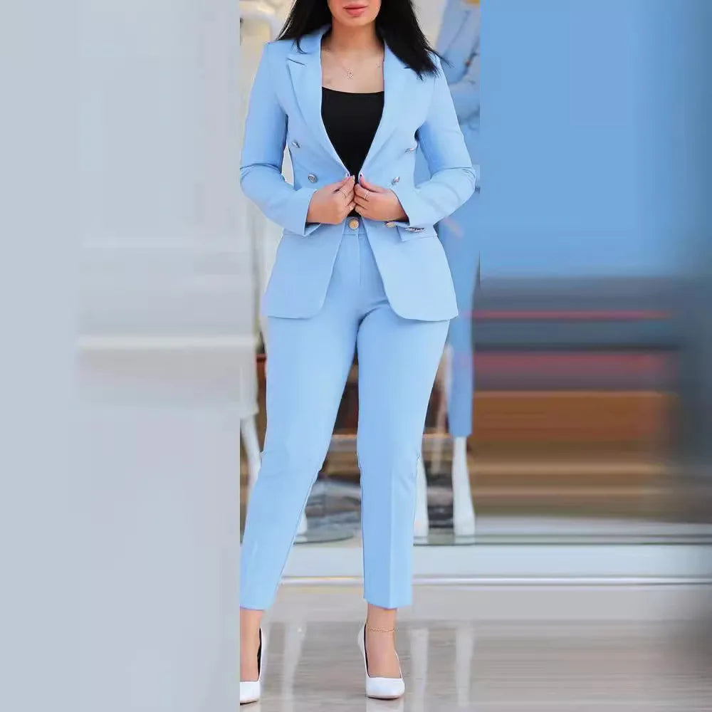 AMEHE Women’s Luxury 2-Piece Office Suit Set