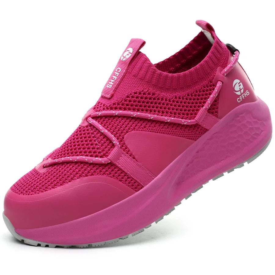 Platform Steel Toe Safety Shoes – Comfortable Work Sneakers