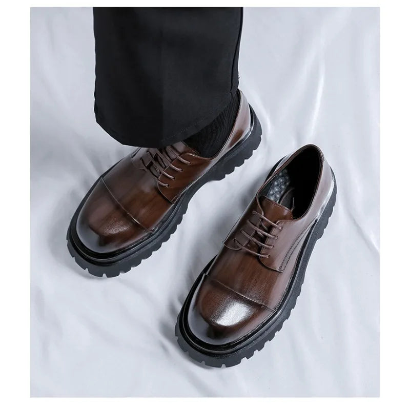 Men’s Fashion Leather Shoes – Versatile Party & Office Footwear