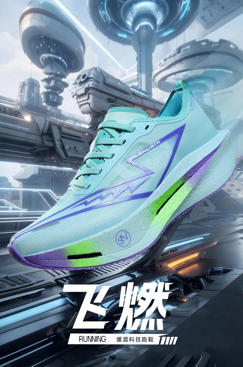 Carbon Plate Running Shoes – Lightweight Breathable Marathon Sneakers for Men & Women, Non-Slip Athletic Training Shoes