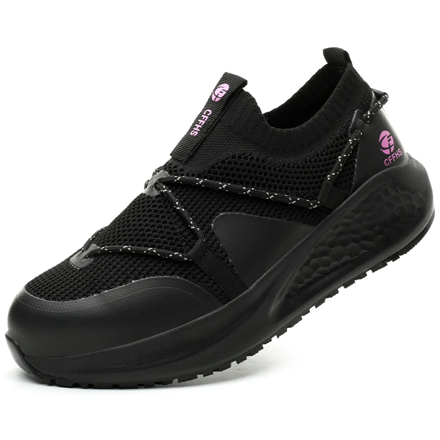 Platform Steel Toe Safety Shoes – Comfortable Work Sneakers