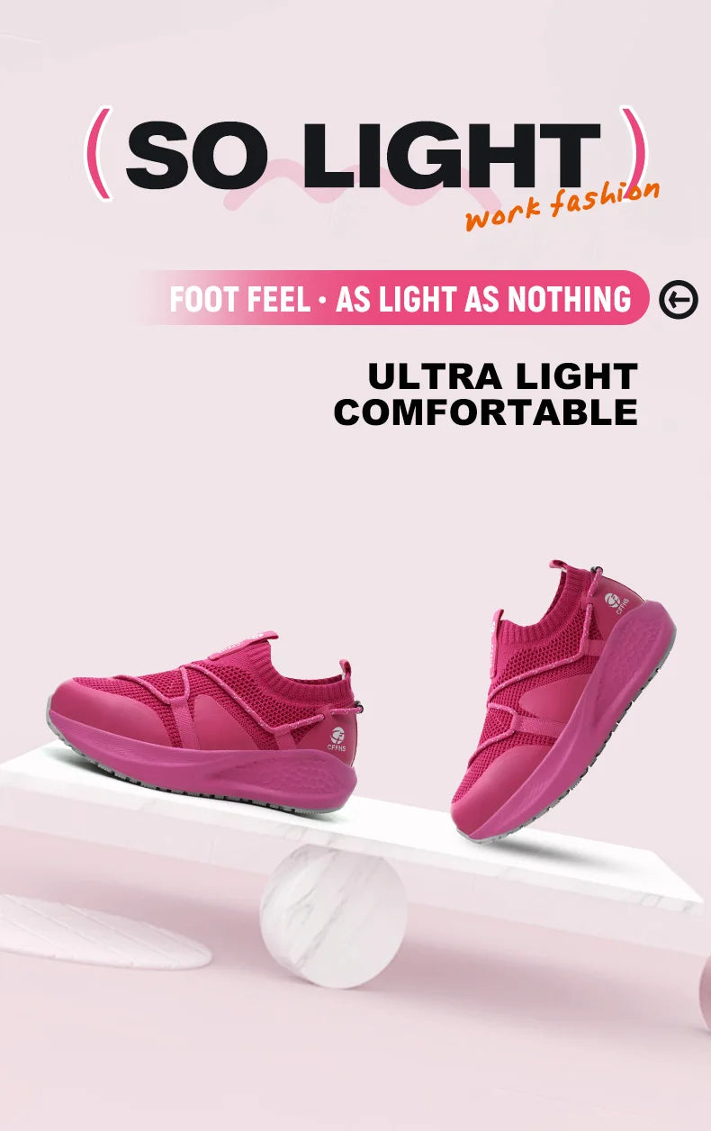 Ladies’ Safety Work Sneakers – Non-Slip, Puncture-Resistant