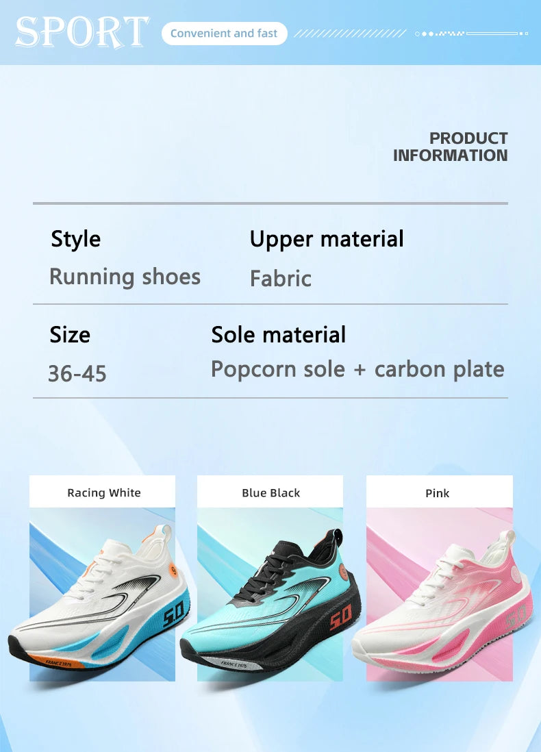 Fashion Sports Running Shoes – Lightweight Breathable Athletic Sneakers for Men & Women, Outdoor Walking Shoes