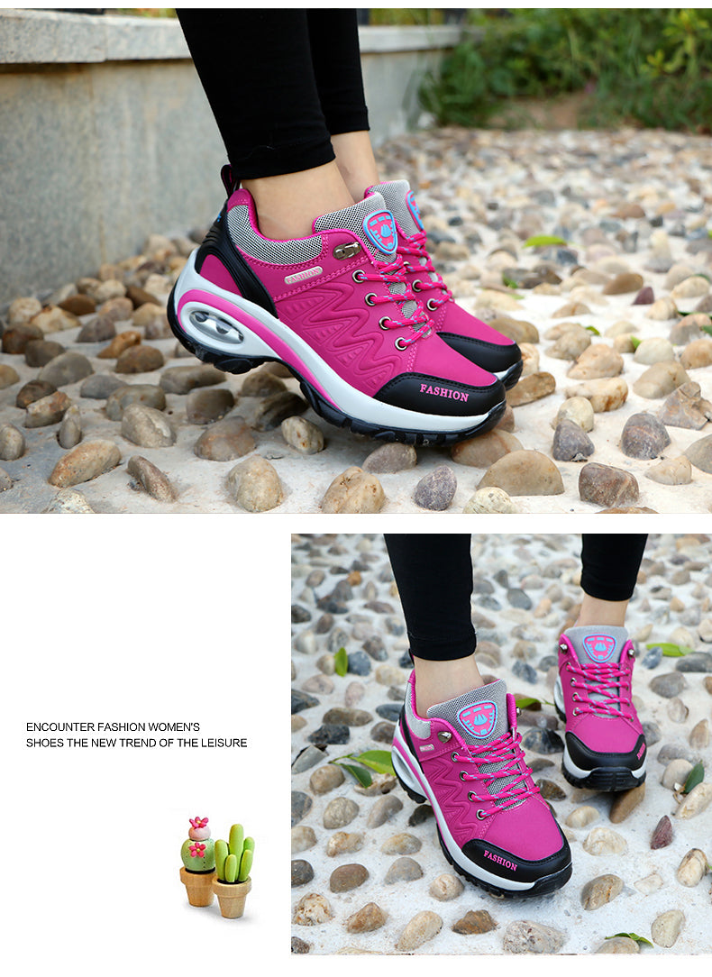 Ladies’ Chunky Wedge Sneakers – Designer Casual Sports Shoes