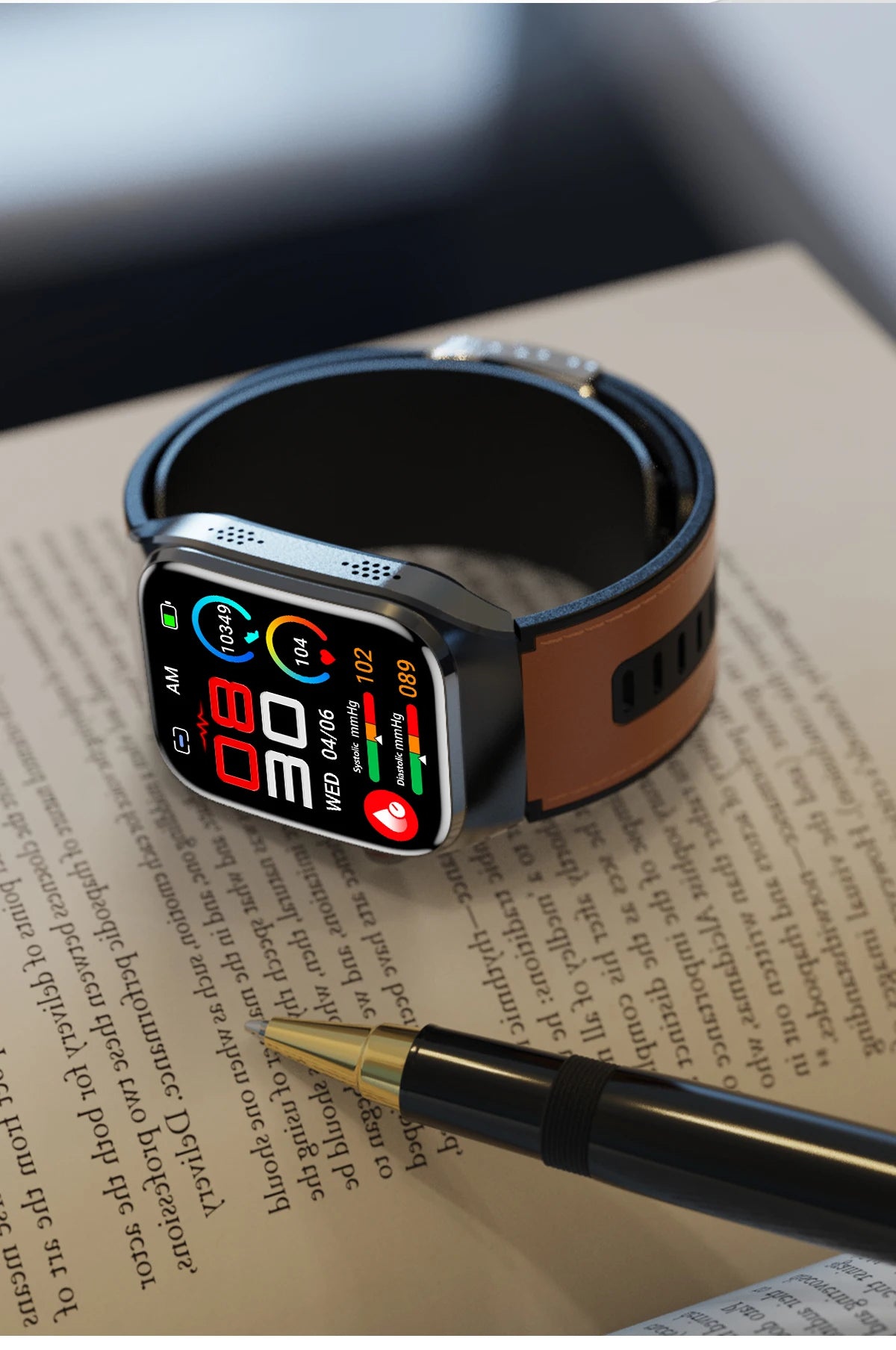 Smart Health Watch with ECG & Blood Pressure Monitoring – AMOLED Fitness Tracker Bracelet
