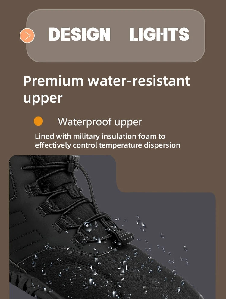 Winter Barefoot Shoes – Waterproof Non-Slip Outdoor Sneakers for Men & Women