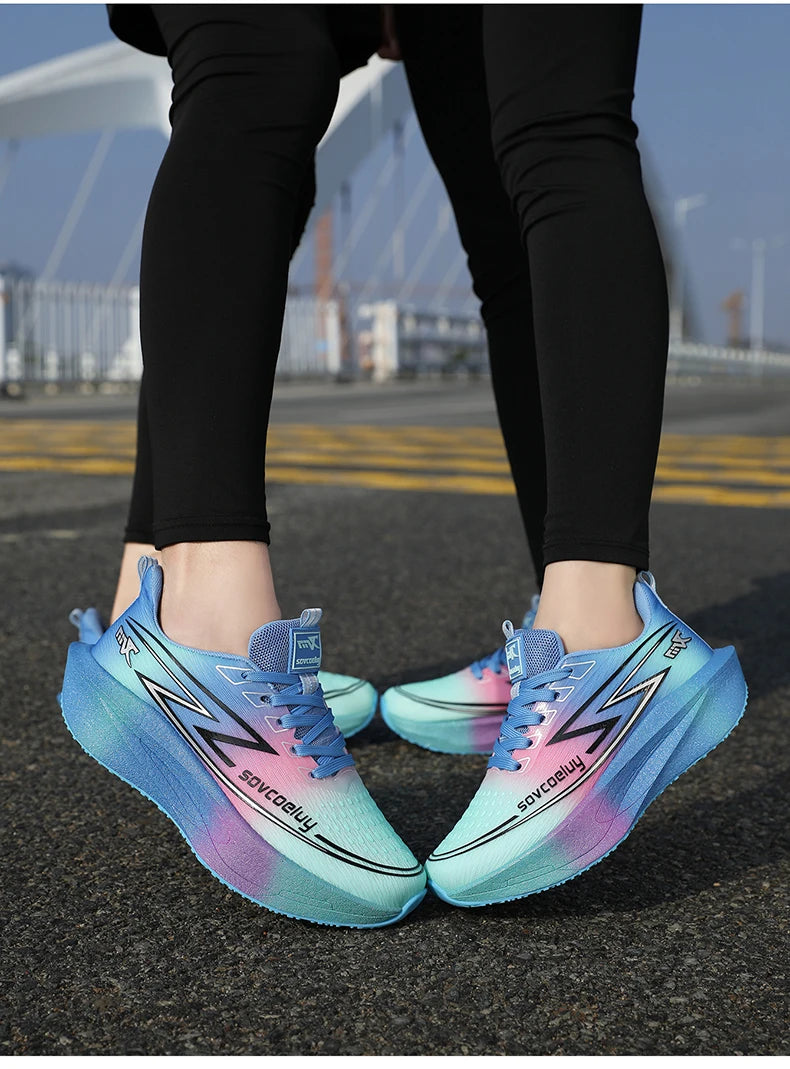 Lightweight Carbon Plate Running Shoes – Men’s & Women’s Athletic Sneakers for Marathon, Walking & Training