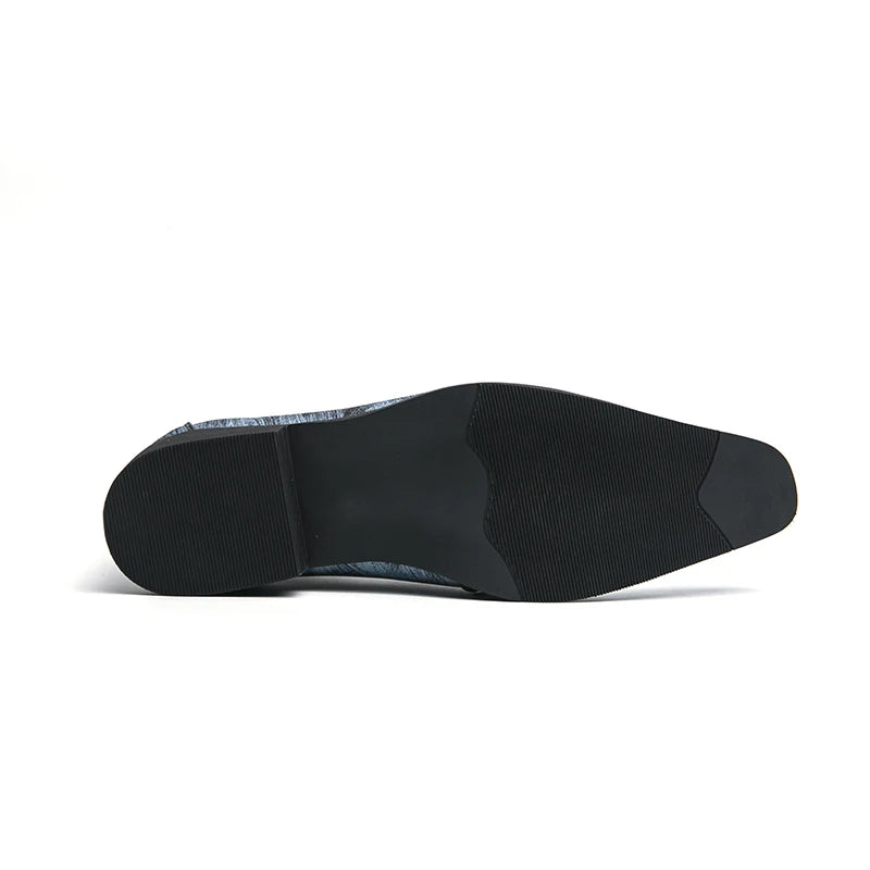 Men’s Shiny Leather Chelsea Shoes – Elegant & Versatile Footwear
