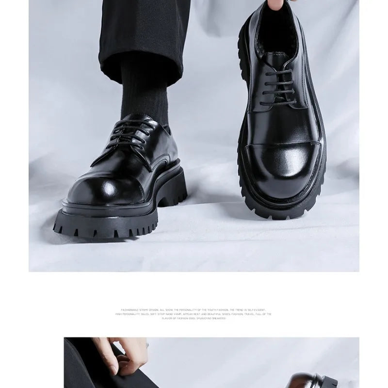 Men’s Fashion Leather Shoes – Versatile Party & Office Footwear