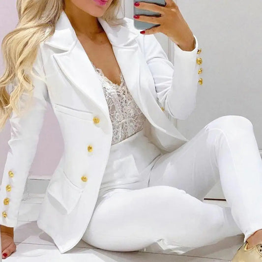 AMEHE Women’s 2-Piece Office Work Suit – Cardigan & Pants