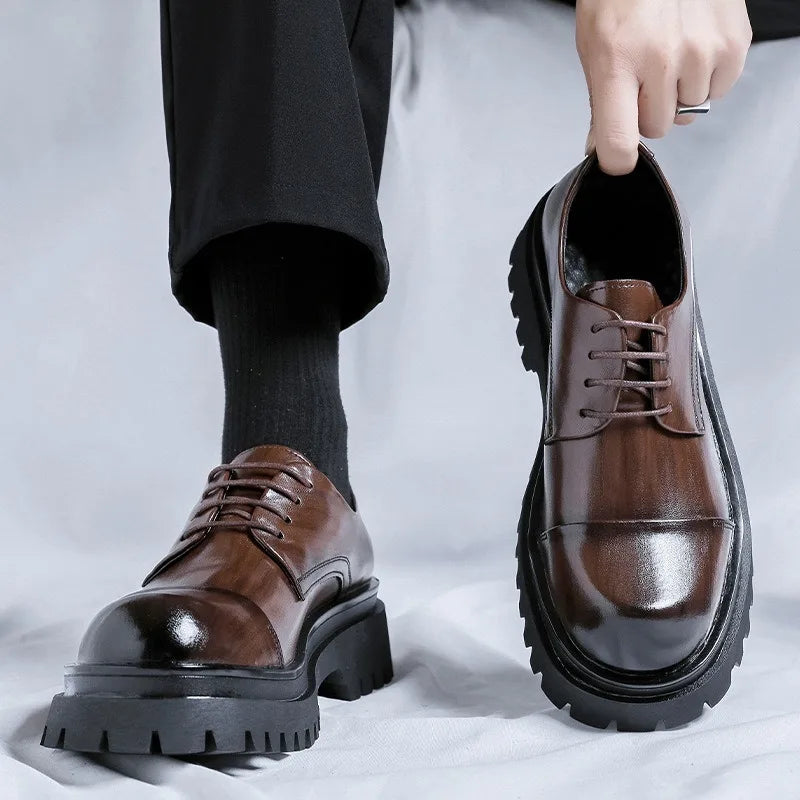 Men’s Fashion Leather Shoes – Versatile Party & Office Footwear