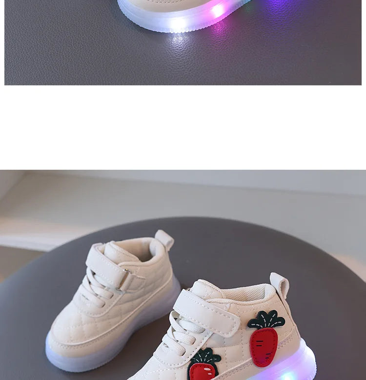 Boys & Girls Light-Up Sneakers – Cute, Soft Sole Shoes