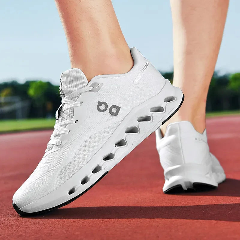 Fashion Cushioning Running Shoes – Lightweight Breathable Tennis & Sports Sneakers for Menual Walking Footwear