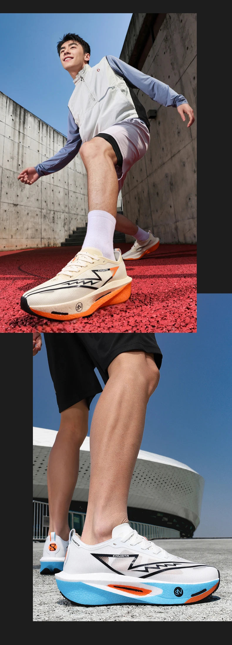 Carbon Plate Running Shoes – Lightweight Breathable Marathon Sneakers for Men & Women, Non-Slip Athletic Training Shoes
