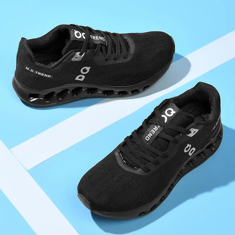 Fashion Cushioning Running Shoes – Lightweight Breathable Tennis & Sports Sneakers for Menual Walking Footwear