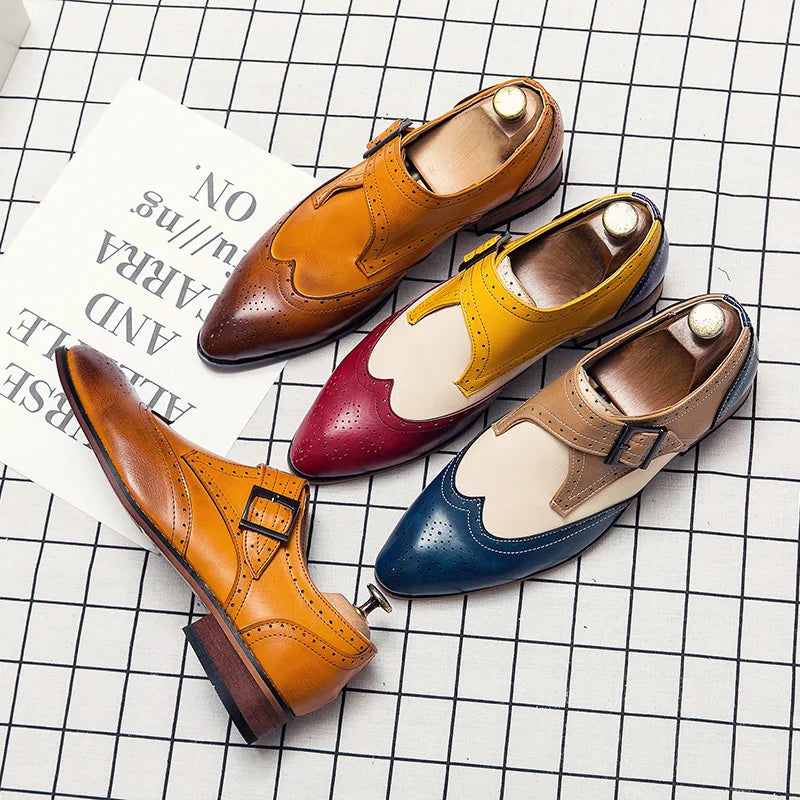 Men’s Fashion Brogue Shoes – Elegant Leather Formal Footwear