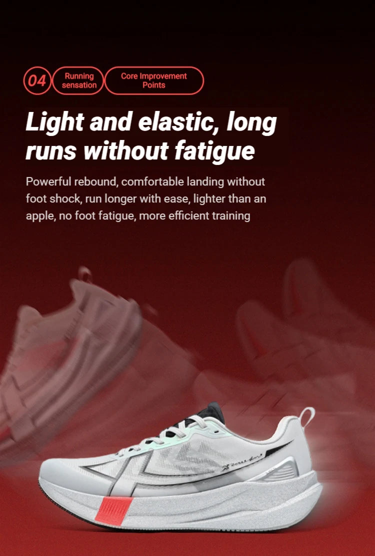 XTEP 2000KM 5.0 Running Shoes – Lightweight Cushioned Durable Sneakers for Jogging, Walking, Training & Everyday Wear (Wear-Resistant Performance Shoe)