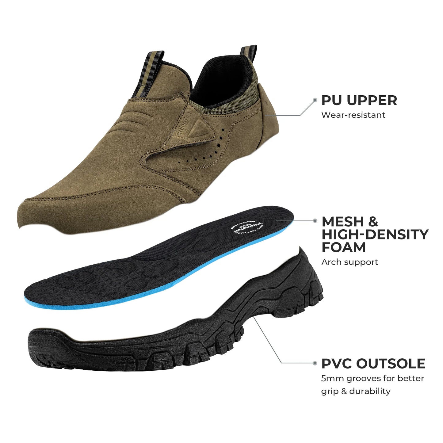 Men’s Slip-On Loafers – Lightweight Business & Casual Comfort Shoes