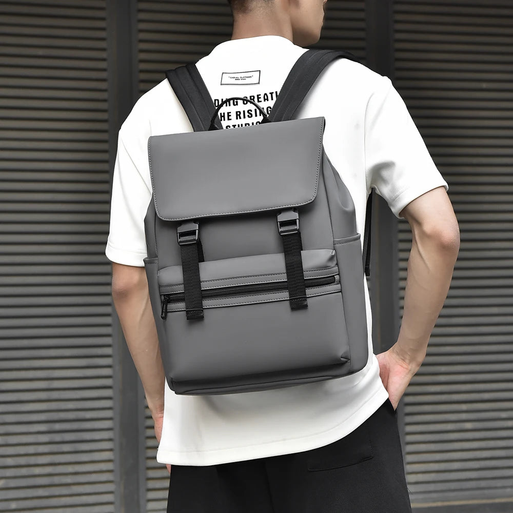 Men's Black Fashion Backpack – Spacious & Durable for Business & Travel