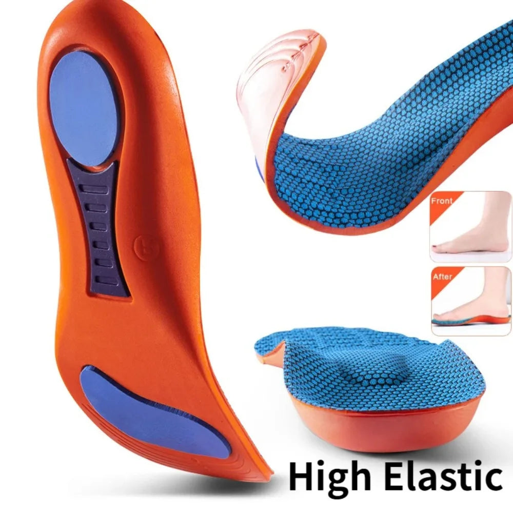 Orthopedic Sport Insoles for Shoes – Shock Absorption Breathable Deodorant Cushion Insoles for Running, Walking & Daily Comfort (Men & Women)