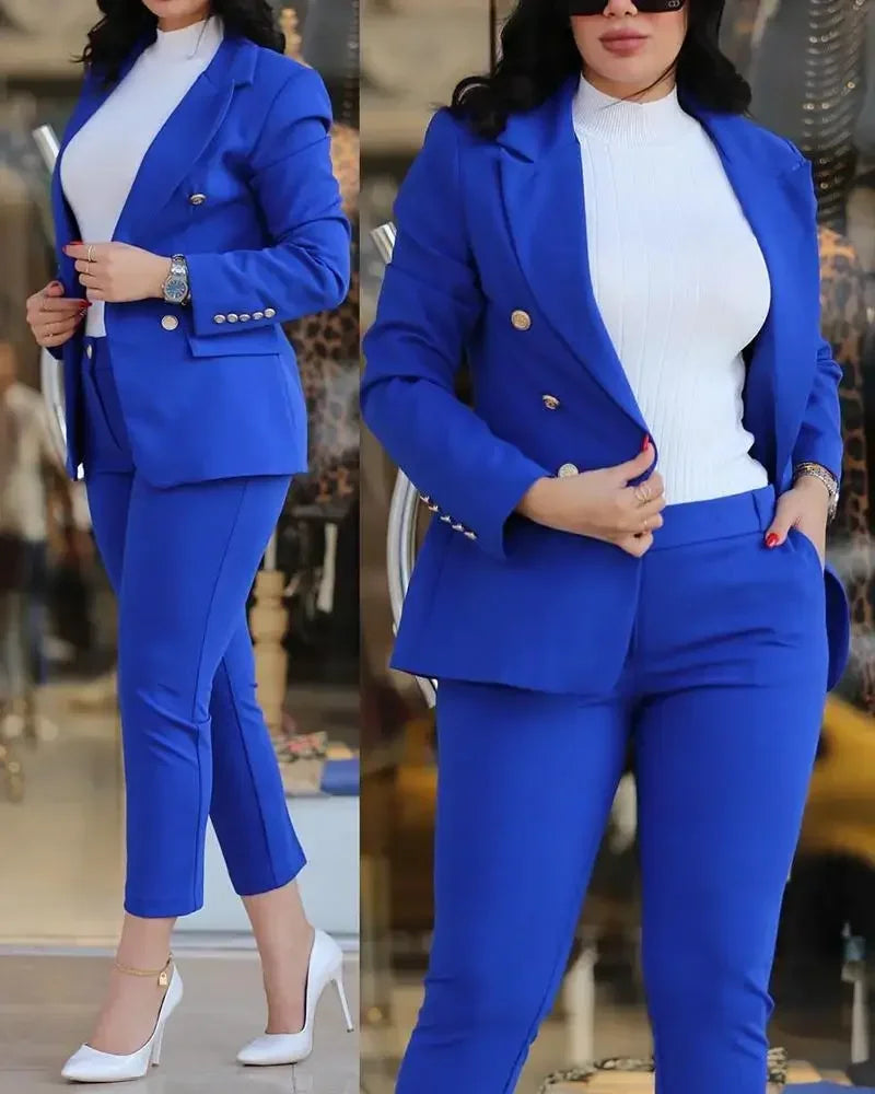 AMEHE Women’s Luxury 2-Piece Office Suit Set