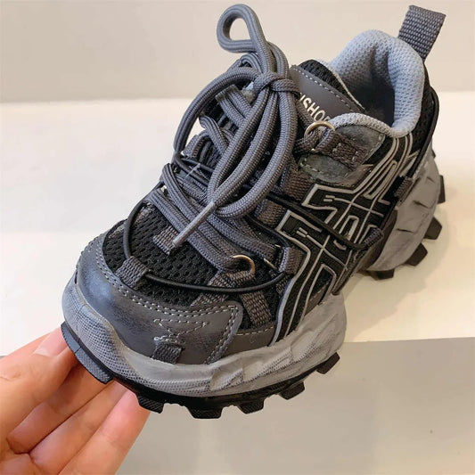 2025 Spring Kids’ Korean-Style Mesh Sneakers