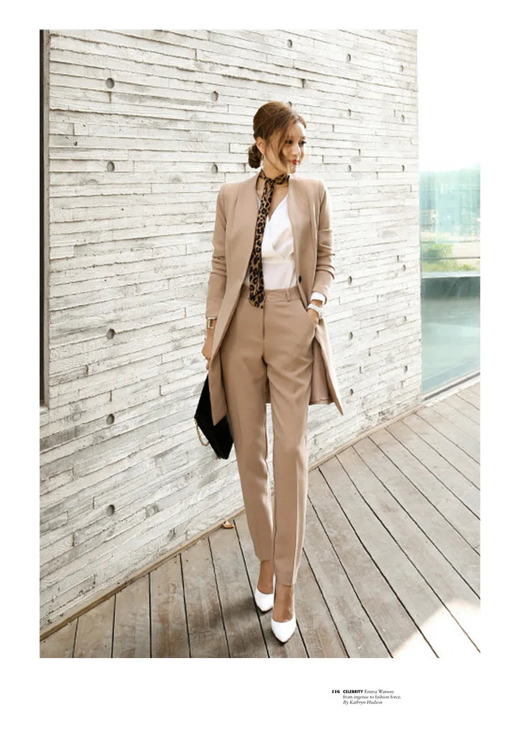 AMEHE Women’s Fashion 2-Piece Formal Suit Set