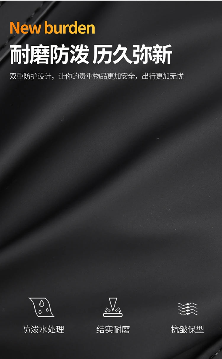 Men's Black Fashion Backpack – Spacious & Durable for Business & Travel