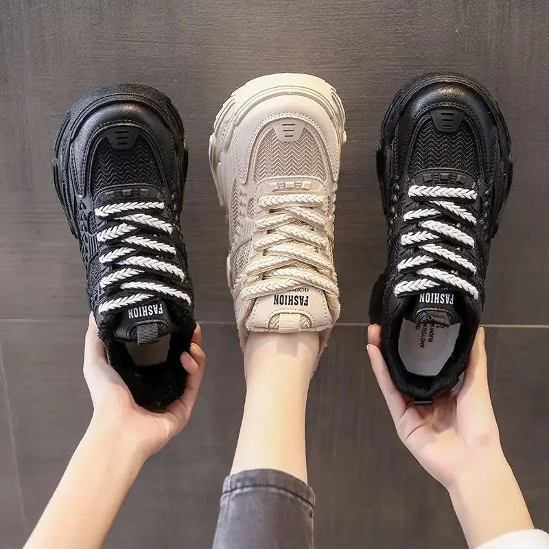 Ladies’ Designer Sports Sneakers – High Platform Footwear