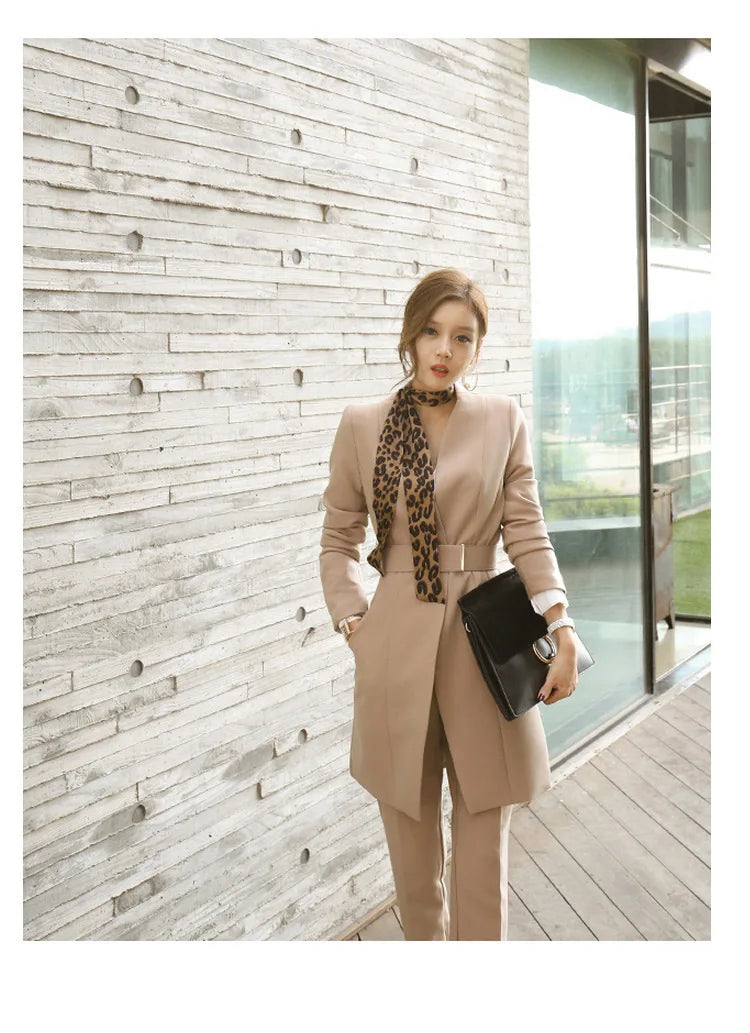 AMEHE Women’s Fashion 2-Piece Formal Suit Set