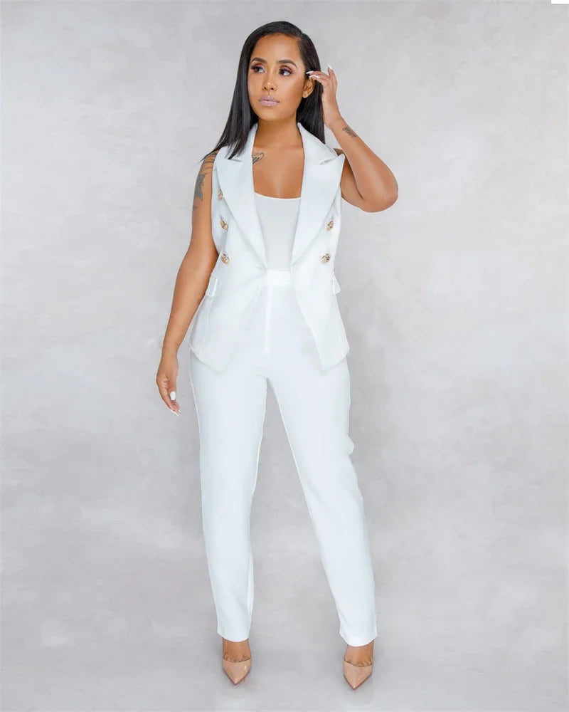 AMEHE Women’s 2-Piece Office Matching Suit Set