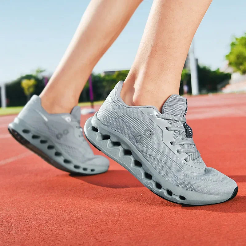 Fashion Cushioning Running Shoes – Lightweight Breathable Tennis & Sports Sneakers for Menual Walking Footwear