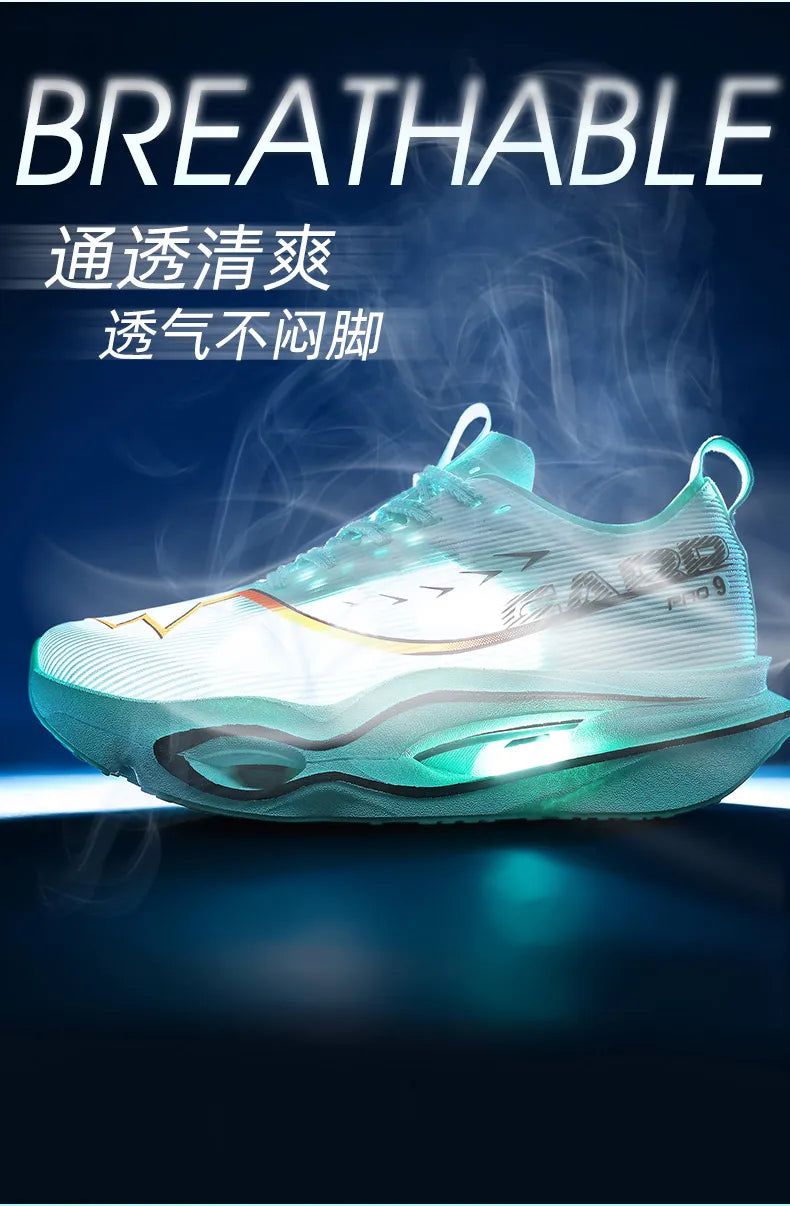Carbon Plate Running Shoes – Lightweight Breathable Marathon Sneakers for Men & Women, Athletic Training Shoes