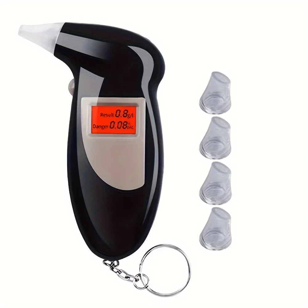 Digital Breath Alcohol Tester – Portable Blood Alcohol Content Analyzer with LCD Display