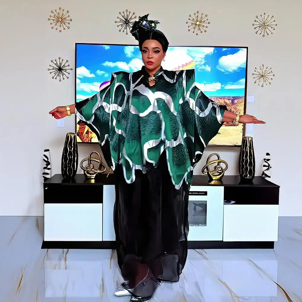 Women’s Luxury African 2-Piece Dress Set | Elegant Fashion Outfit