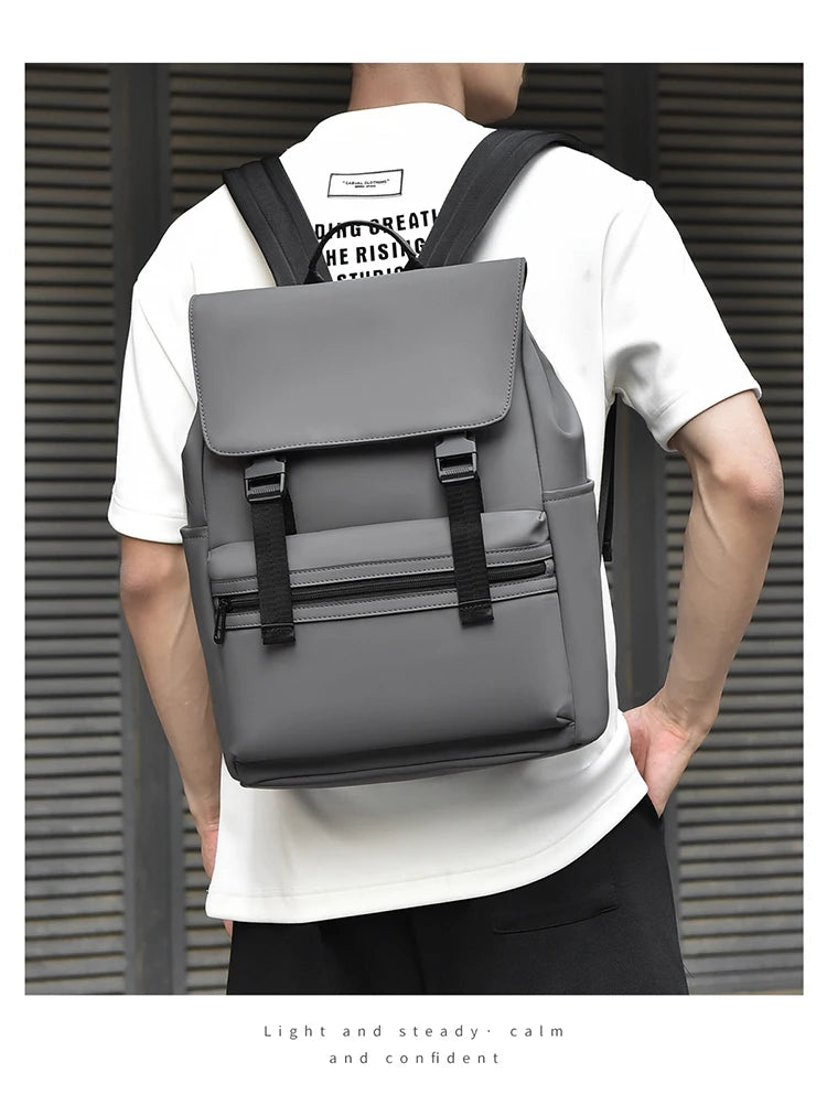 Men's Black Fashion Backpack – Spacious & Durable for Business & Travel