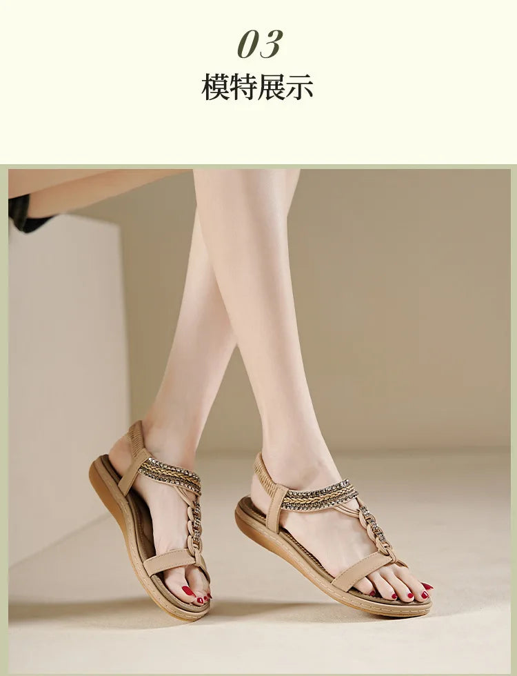 Women’s Soft Sole Sandals – Breathable, Anti-Slip Flats