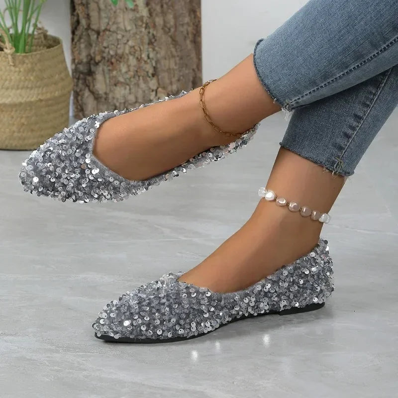 Ladies’ Casual Flats – Light, Soft Sole Pointed Toe Shoes