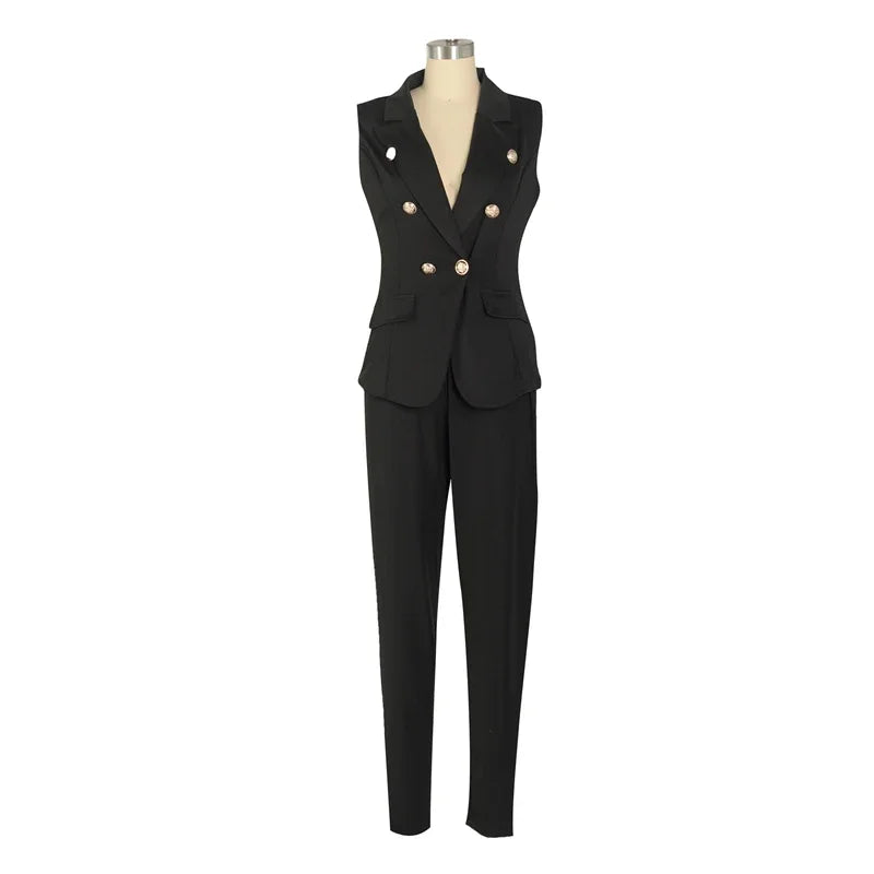 AMEHE Women’s 2-Piece Office Matching Suit Set