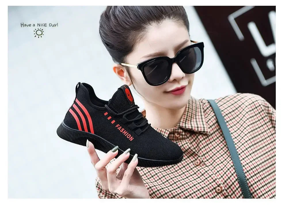 Lightweight Running Shoes – Women’s Breathable Sneakers with Adjustable Fit for Gym, Travel & Work