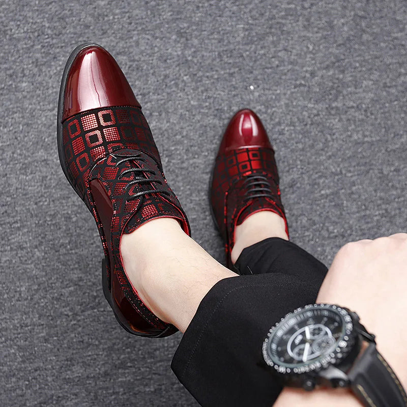 Luxury Men’s Dress Shoes – Pointed Toe Oxford for Parties