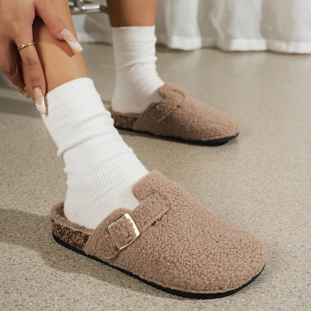 Ladies’ Trendy Brown Shoes – Indoor & Outdoor Comfort