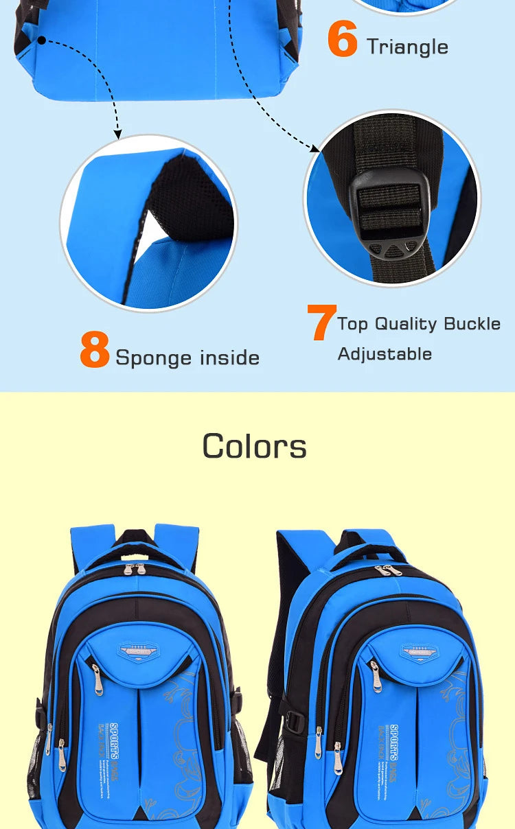 Boys School Backpack – Durable & Spacious for Kids & Teens