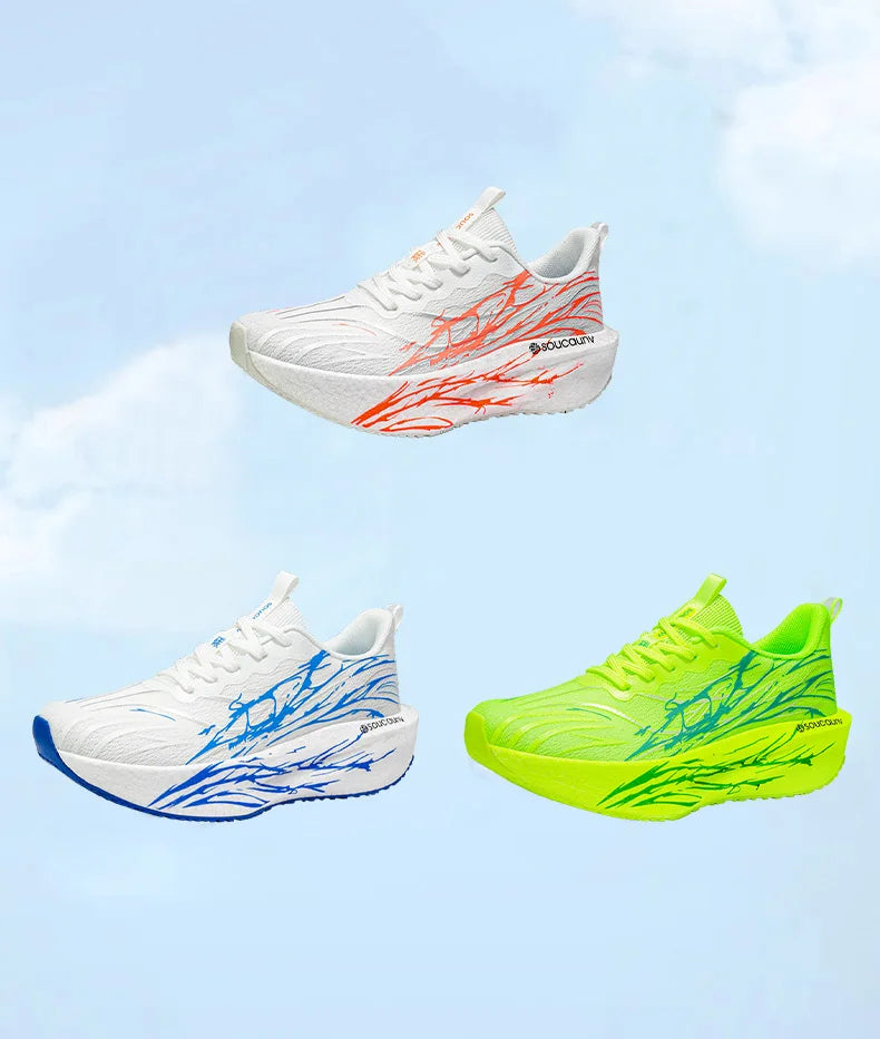 Men's & Women's Carbon Plate Running Shoes – Lightweight Breathable Athletic Sneakers for Training & Jogging