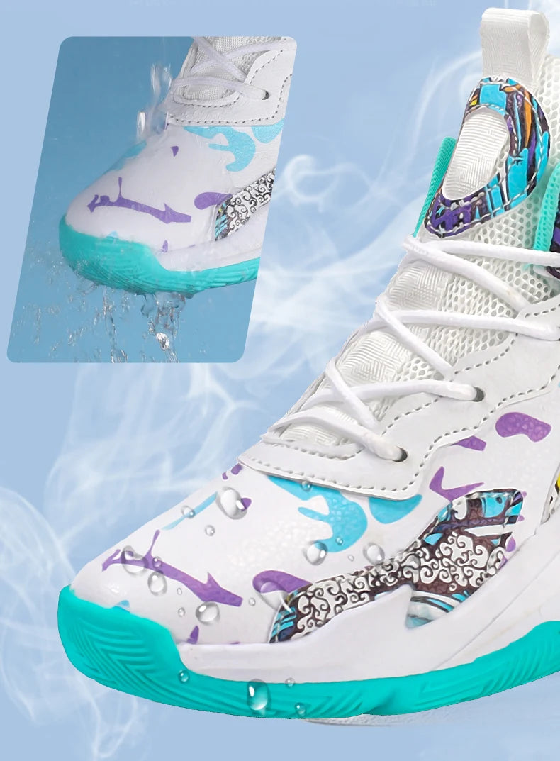 Children’s Basketball Shoes – High-Top, Anti-Slip Trainers