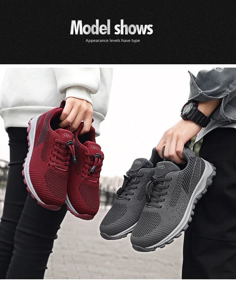 Women’s Platform Lace-Up Sneakers – Casual Running & Vulcanized Shoes