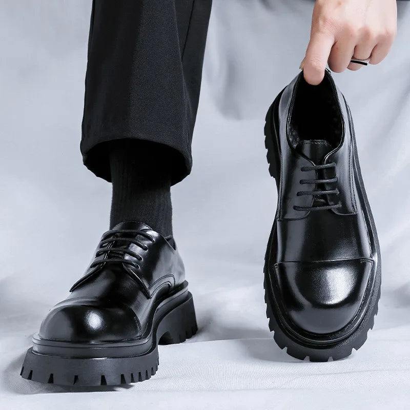 Men’s Fashion Leather Shoes – Versatile Party & Office Footwear