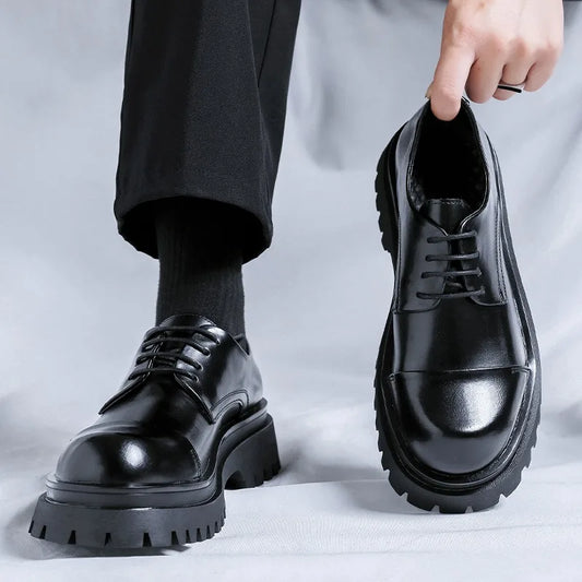 Men’s Fashion Leather Shoes – Versatile Party & Office Footwear