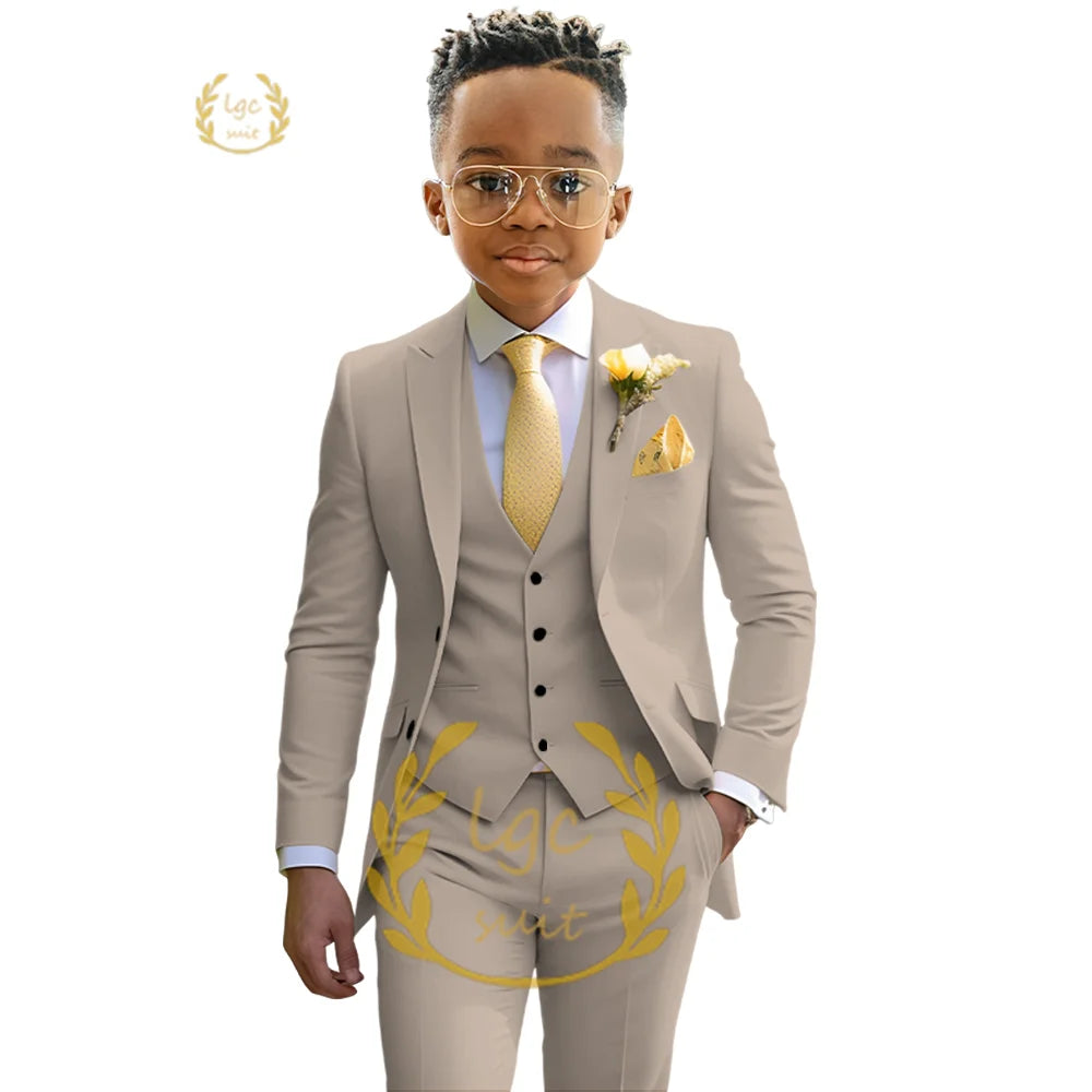 Boys’ Dress Suit – Ivory Wedding & Dinner Ceremony Outfit