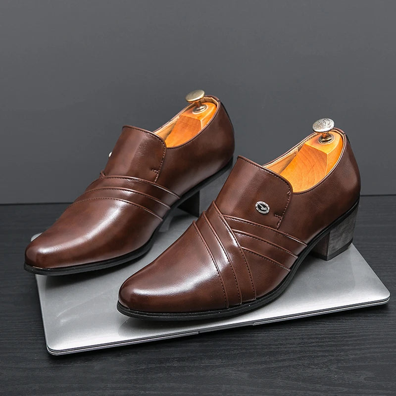 High-End Men’s Formal Shoes – Business & Wedding Leather Shoes